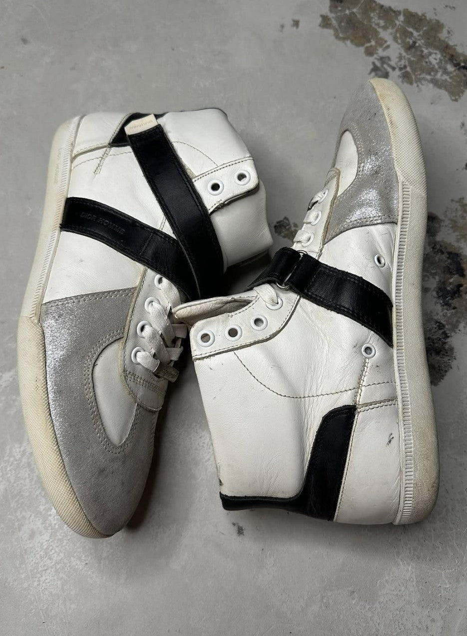 Dior homme KVA 2010 glitter toe straps high top