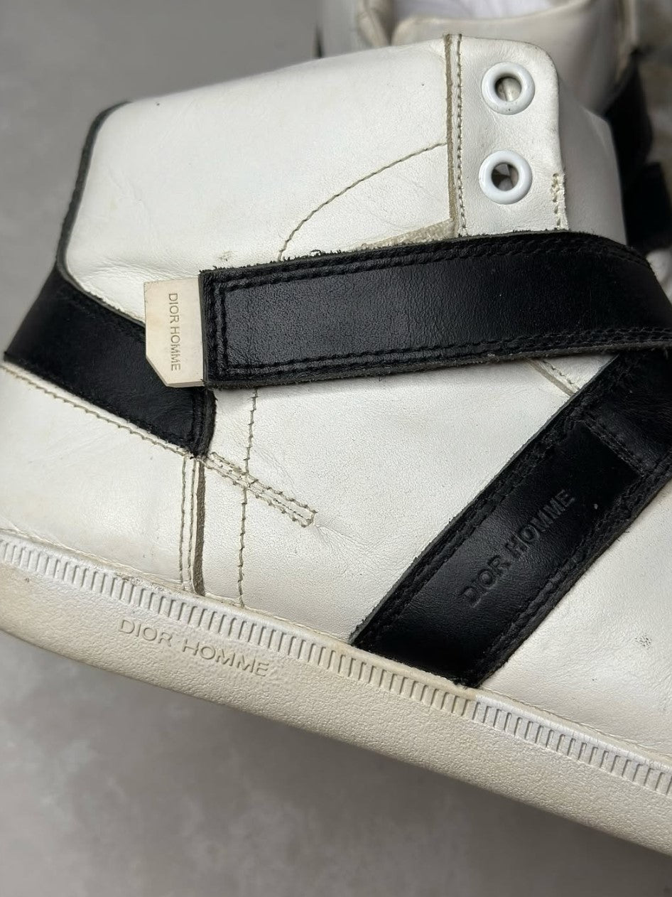 Dior homme KVA 2010 glitter toe straps high top