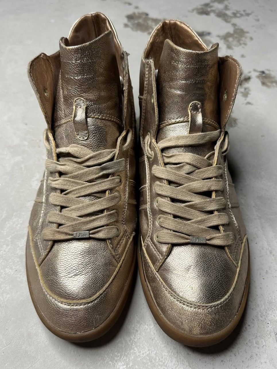 Dior homme metallic high top SS06