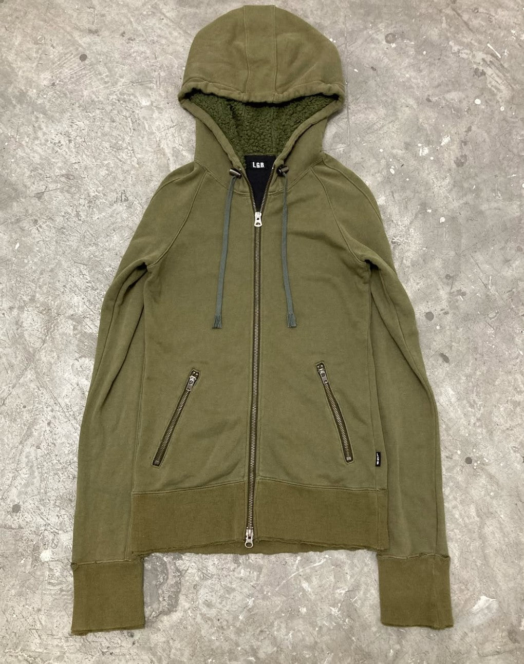 L.G.B ( le grand bleu ) DUB DANCES WITH WOLVES zip up